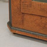 Armoire de mariée peinte d'art populaire 1846