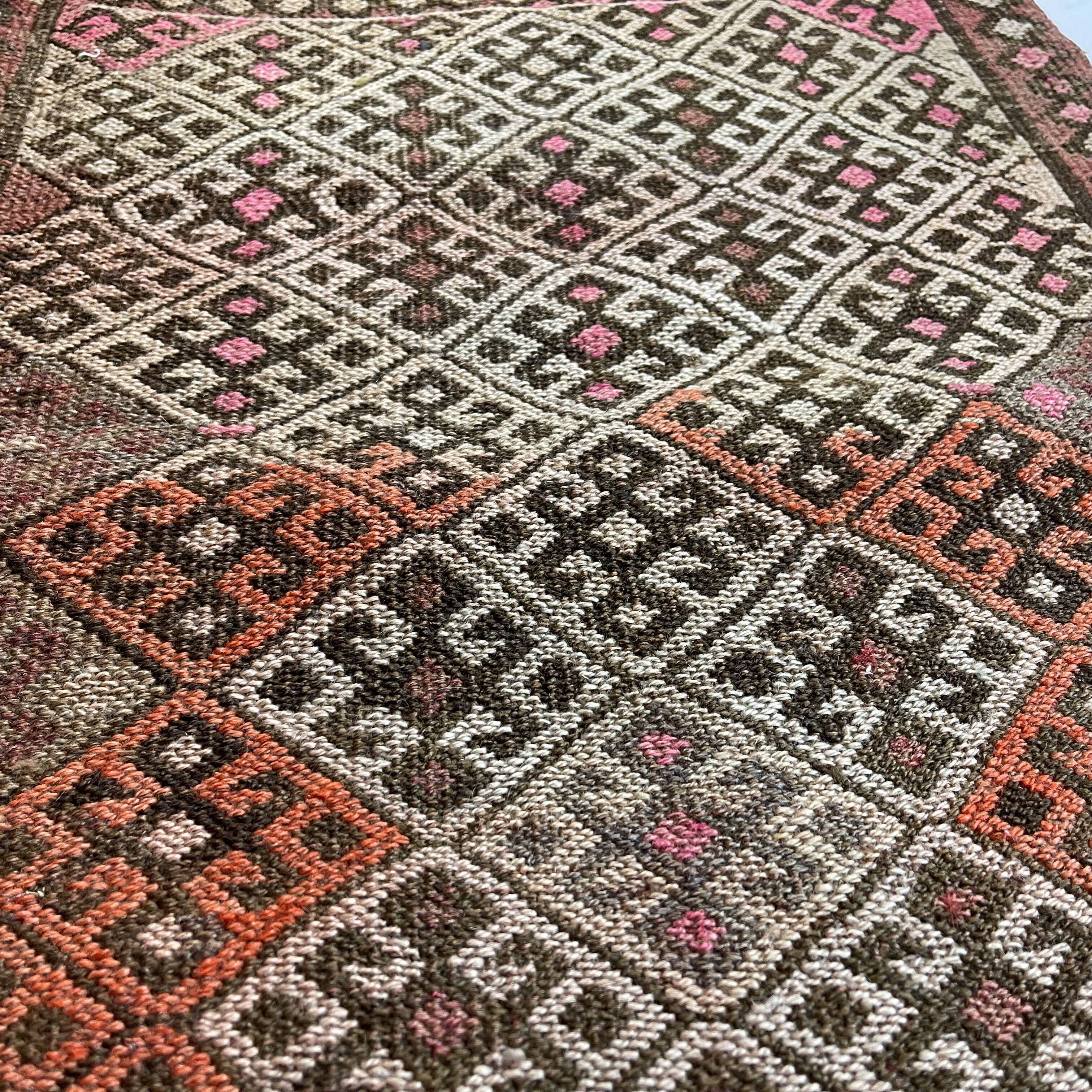 Coureur Kilim Turc Vintage, 63 x 54 cm