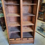 Double curtain binder in oak 1950