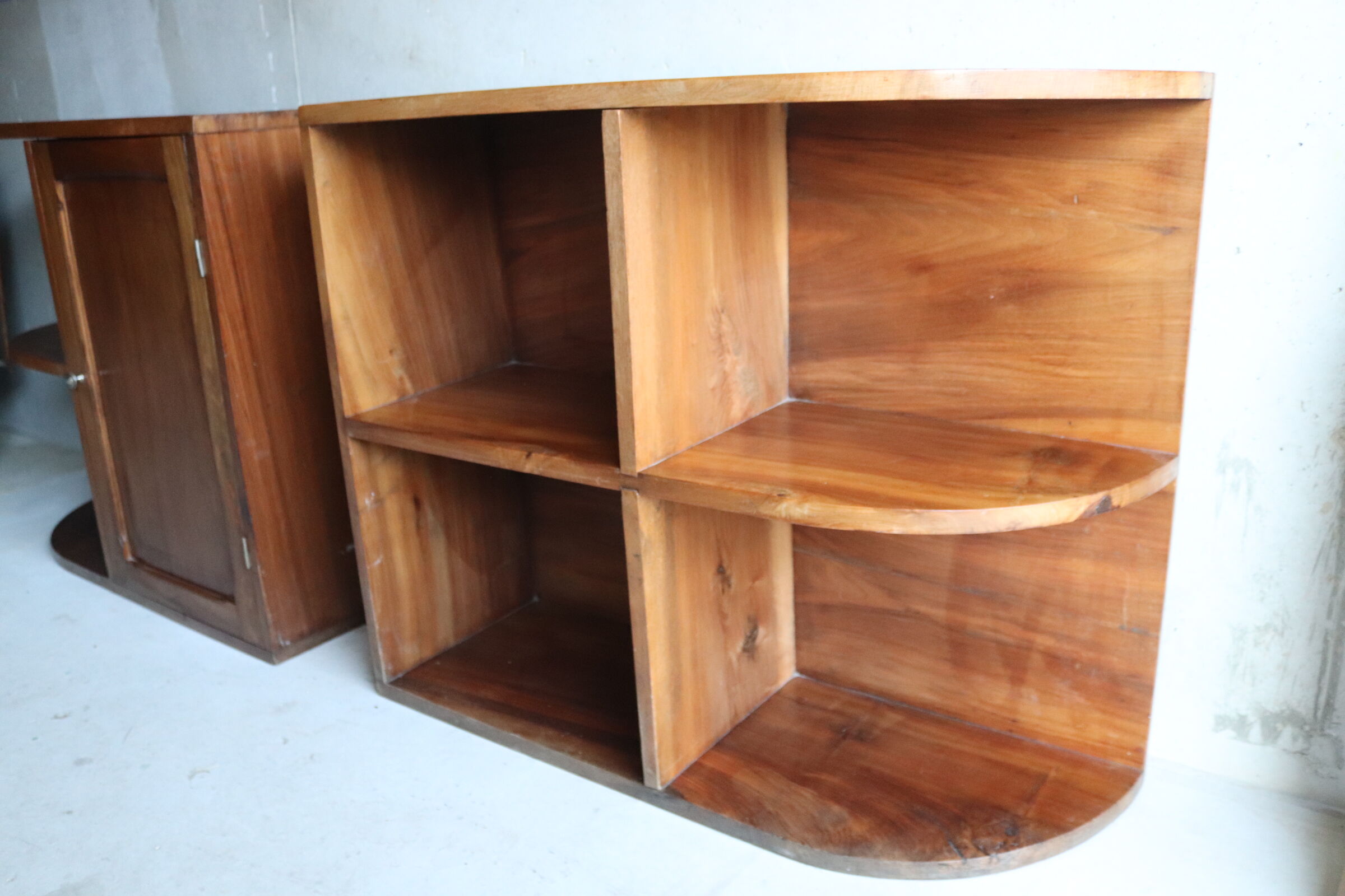 Art deco library in solid wood