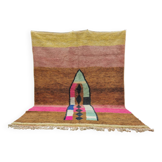 Traditional Berber rug in natural wool 3x2 m