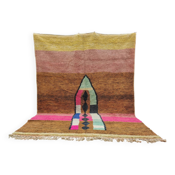 Tapis traditionnel berbère en laine naturelle 3x2 m