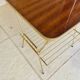 Vintage articulated floor lamp with shelf and magazine holder 1960s