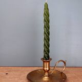 Antique brass candlestick - candle holder