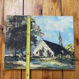 Chapelle de Pont-Aven, huile sur toile