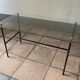 French coffee table by Pierre Guariche, published by Steiner, in glass and steel.
