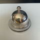 Silver-plated and glass bell-shaped butter dish from the 1970s.