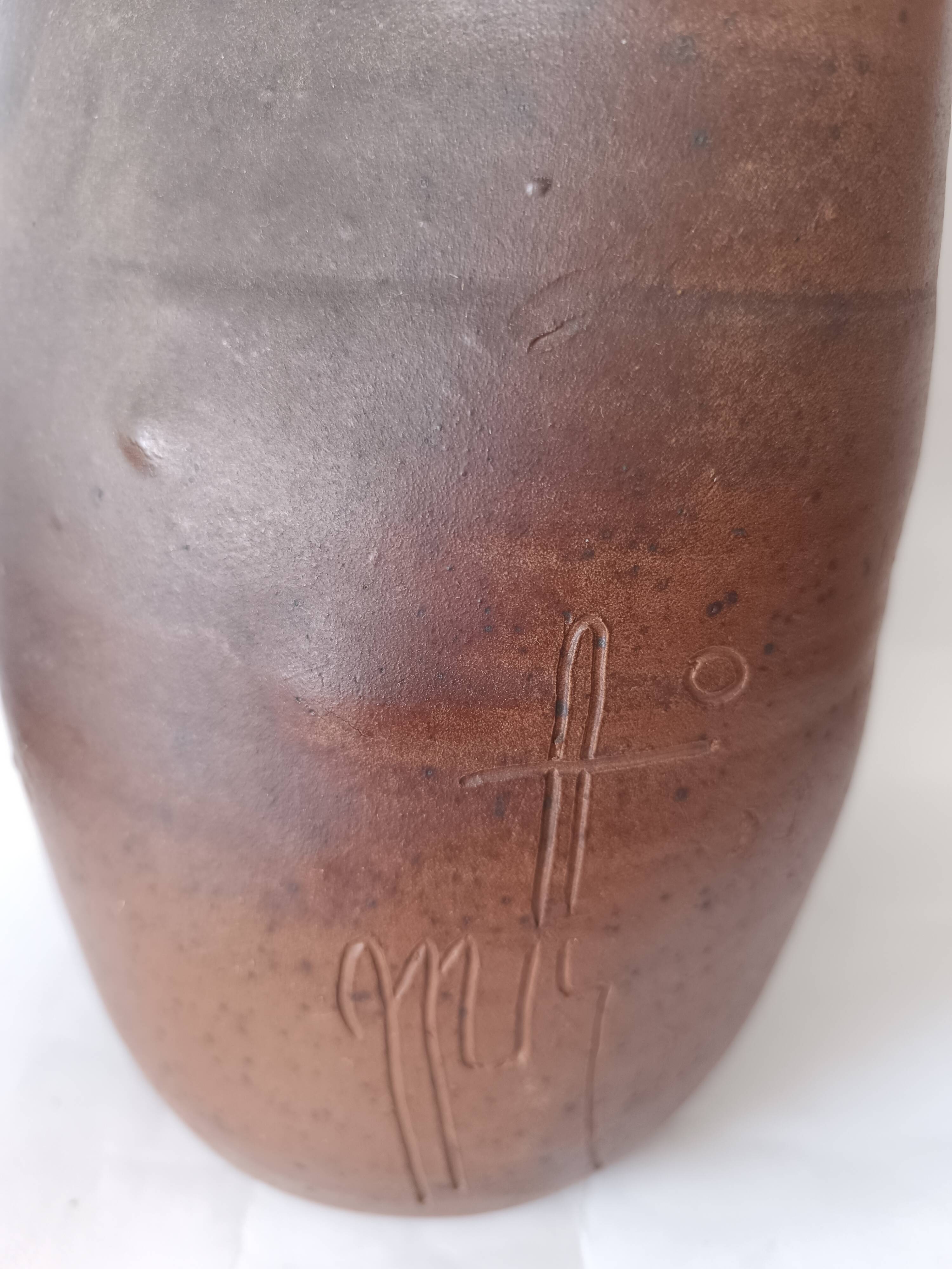Vase chouette en grès Georges Martin
