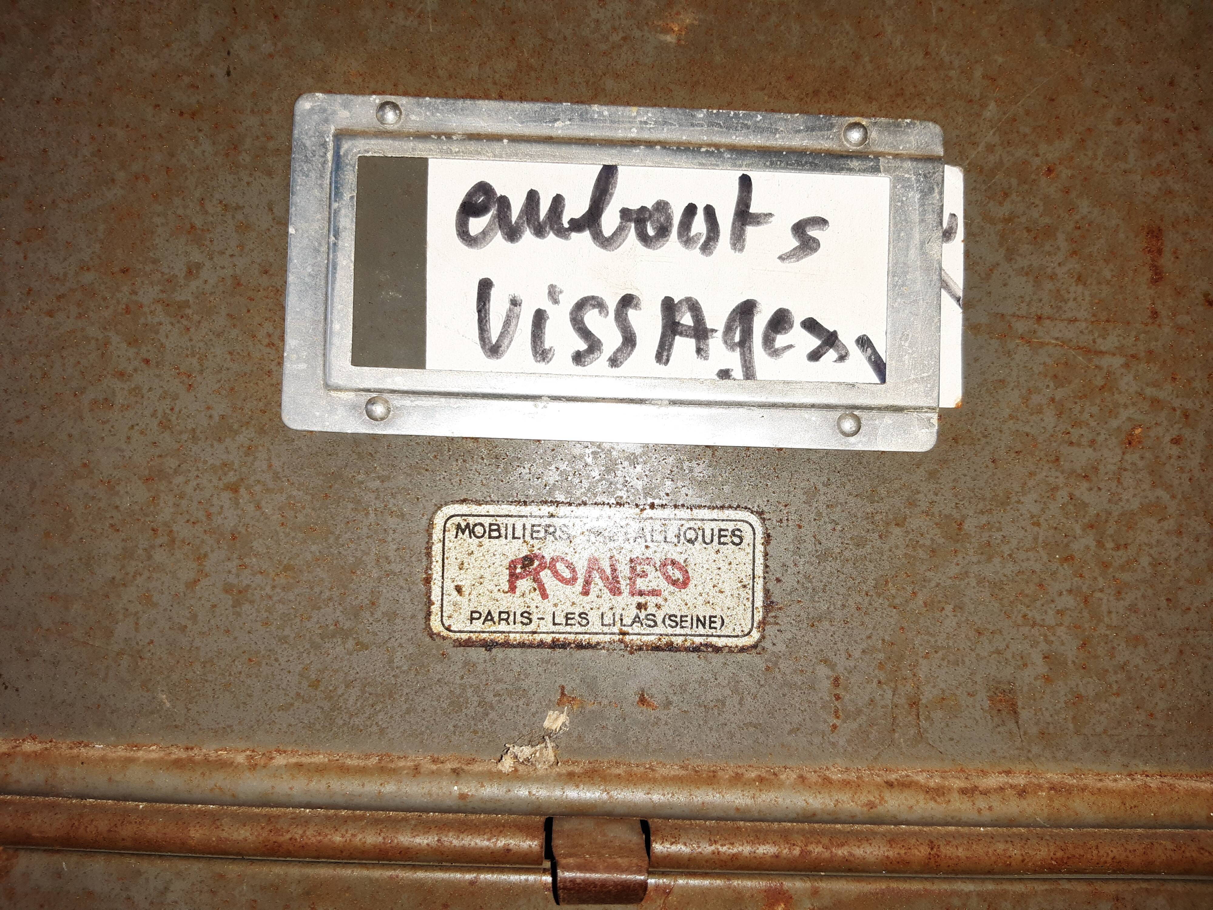 Roneo clamshell filing cabinet