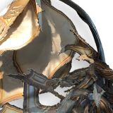 Metal flowers floor lamp