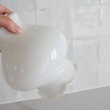Vintage white opaline glass lampshade 19.5 cm, 4467
