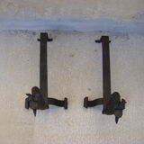 Pair of phantasmagorical chenets