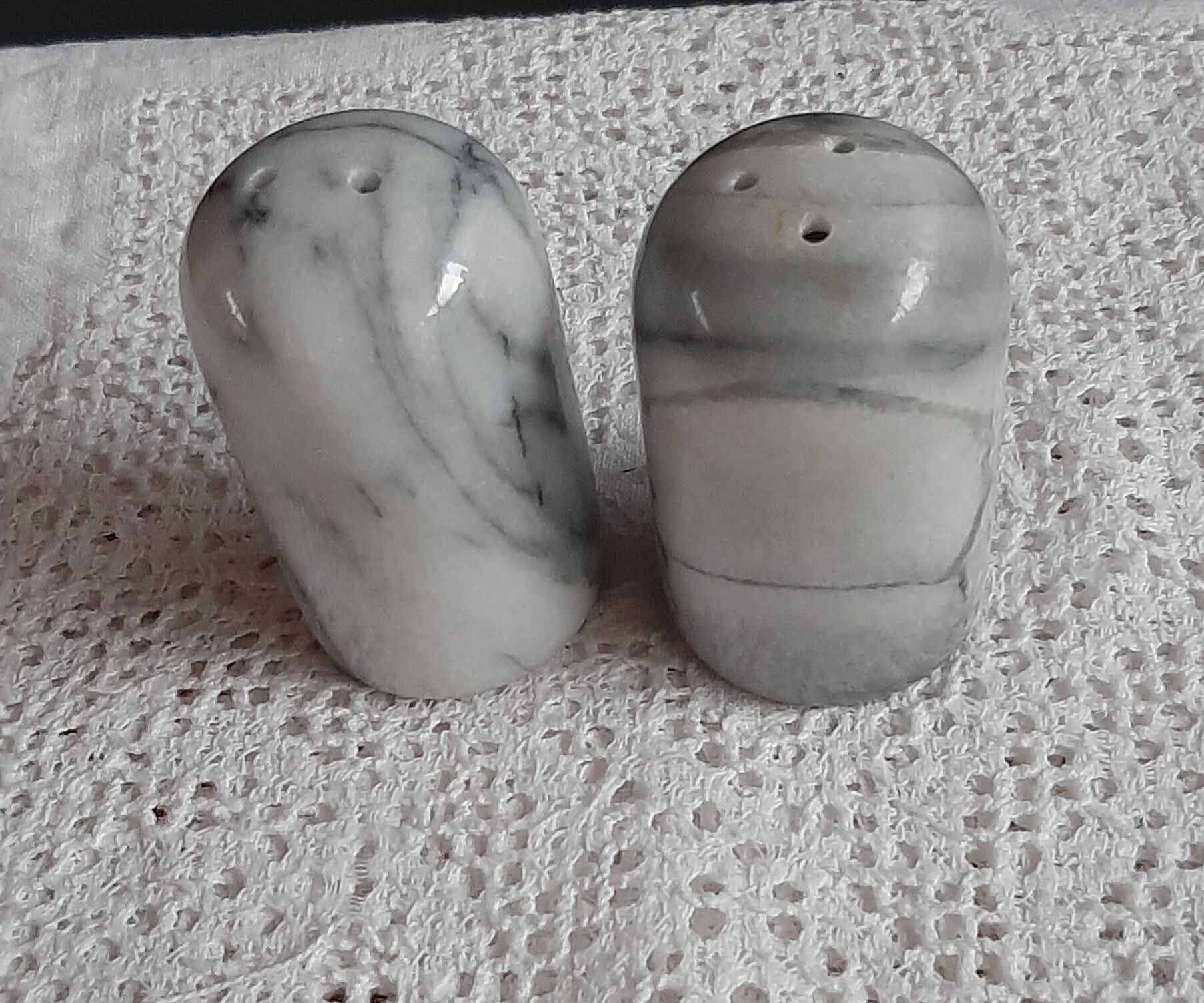 Marble salt and pepper shaker