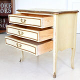 Golden cream antique French vintage Dresser