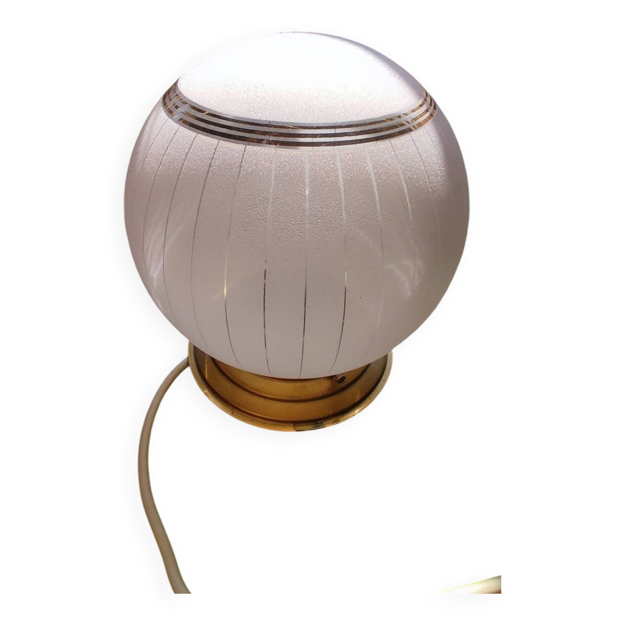 Granite pink glass ball ceiling light