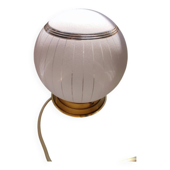 Granite pink glass ball ceiling light