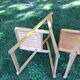 Series of 3 folding chairs