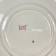 Set of 6 flat plates KG Lunéville Terre de fer, "Fontainebleau", pink, 19th century