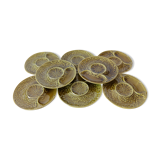 8 plates in khaki slurries