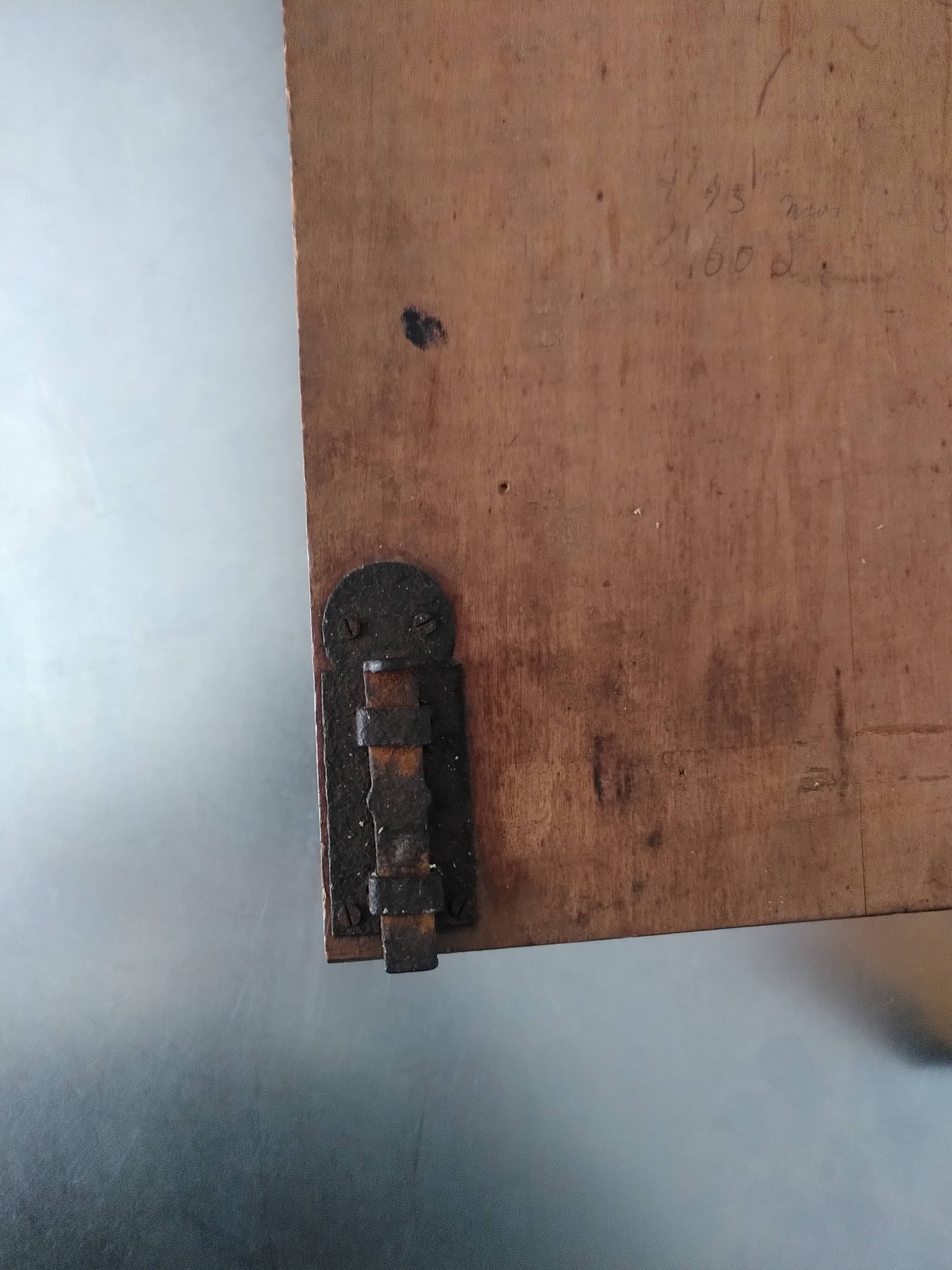 Wooden medicine cabinet