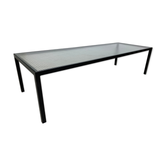 Mid-Century Modern Artimeta Glass and Metal Coffee Table by Floris Fiedeldij for Artimeta, 1950s