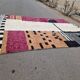 Tapis marocain fait main - marron, noir et rose - 3X2m