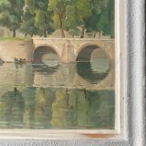 HSP painting "Amiens Cathedral from the bridge of the Cange" (Somme)
