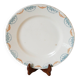 19th century Longwy blue and orange iron clay dish