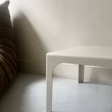 Prisunic coffee table in off-white fiberglass, 1970s design