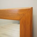 Mahogany-framed mirror, Italian design, 1970s, production: Italy