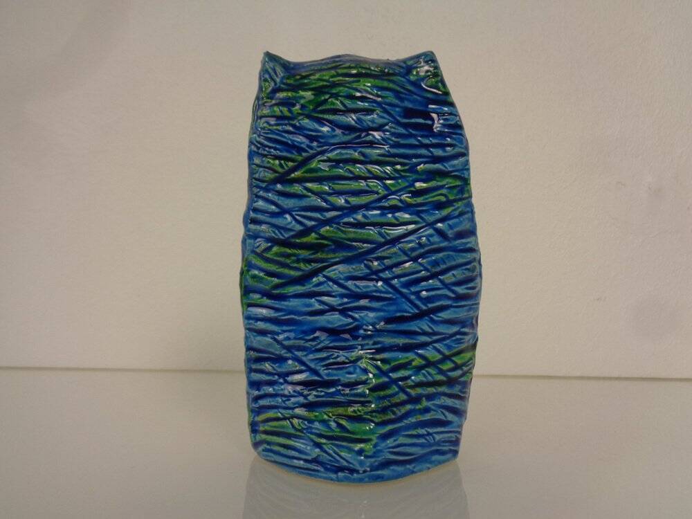 Ceramic Rimini Blu Owl by Aldo Londi for Bitossi, 1960s