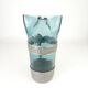 Hadeland Glass pitcher by Willy Johansson, pewter holder, vintage