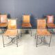 Spanish wrought iron dining chairs, 1960s