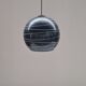 Italian black opaline pendant light 1970