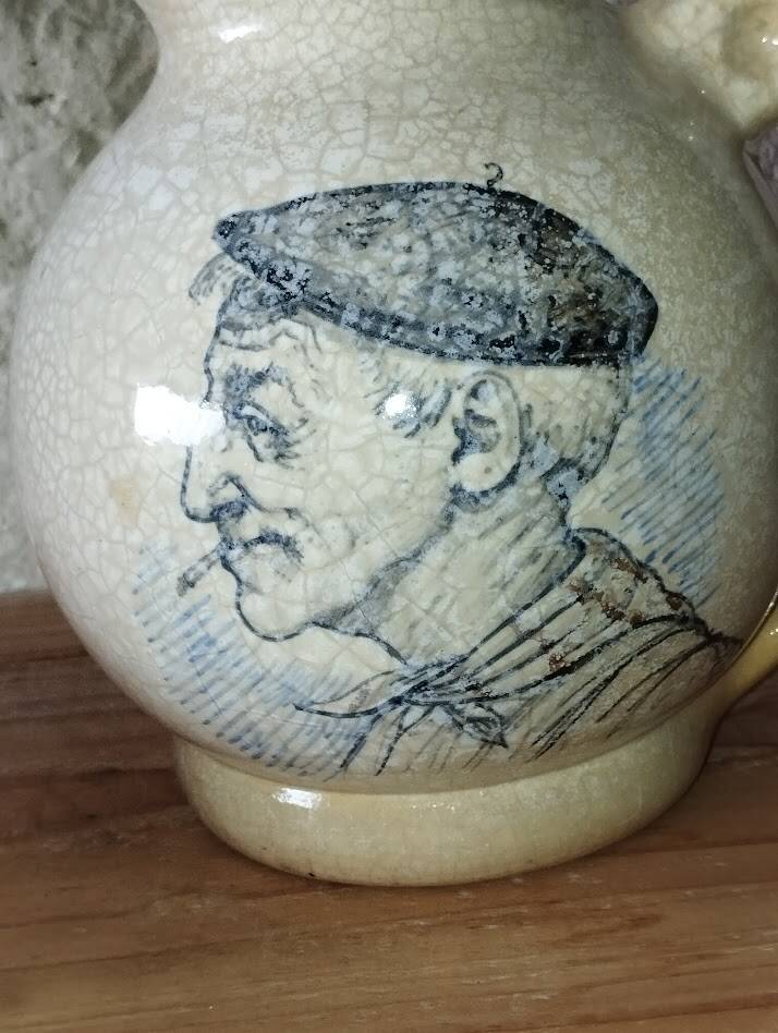Ceramic jug signed Cazalac