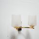 Vintage brass and glass wall apply edited by Maison Arlus