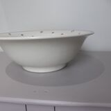 Vintage salad bowl on pedestal Digoin Sarreguemines model Andree