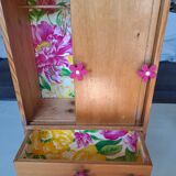 Pop doll toy wardrobe for children wooden furniture 1960 france for room decoration