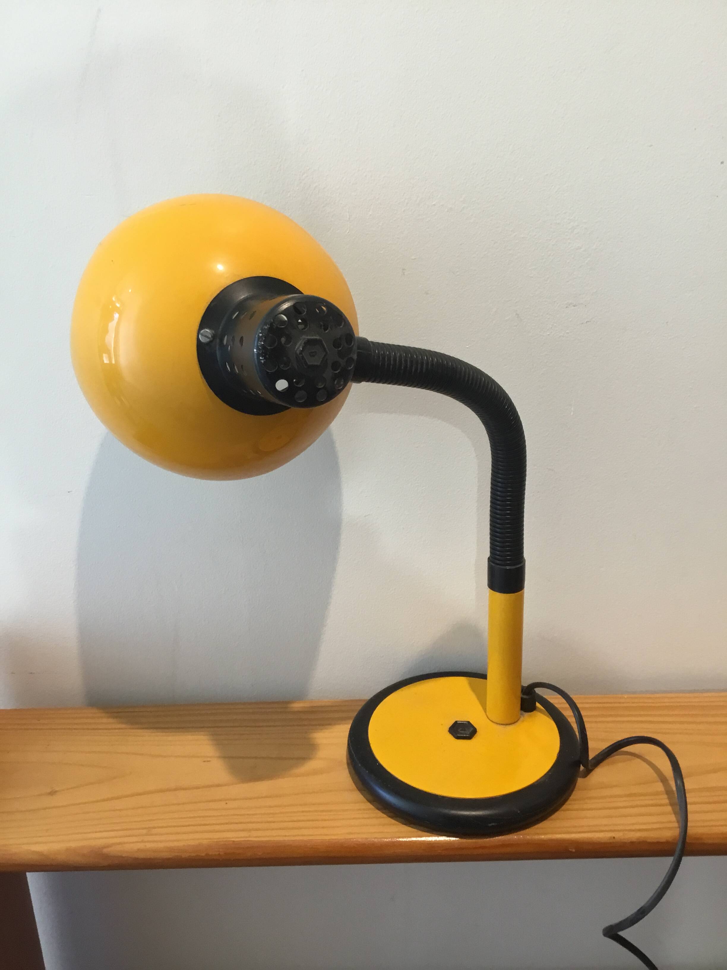 Industrial yellow lamp