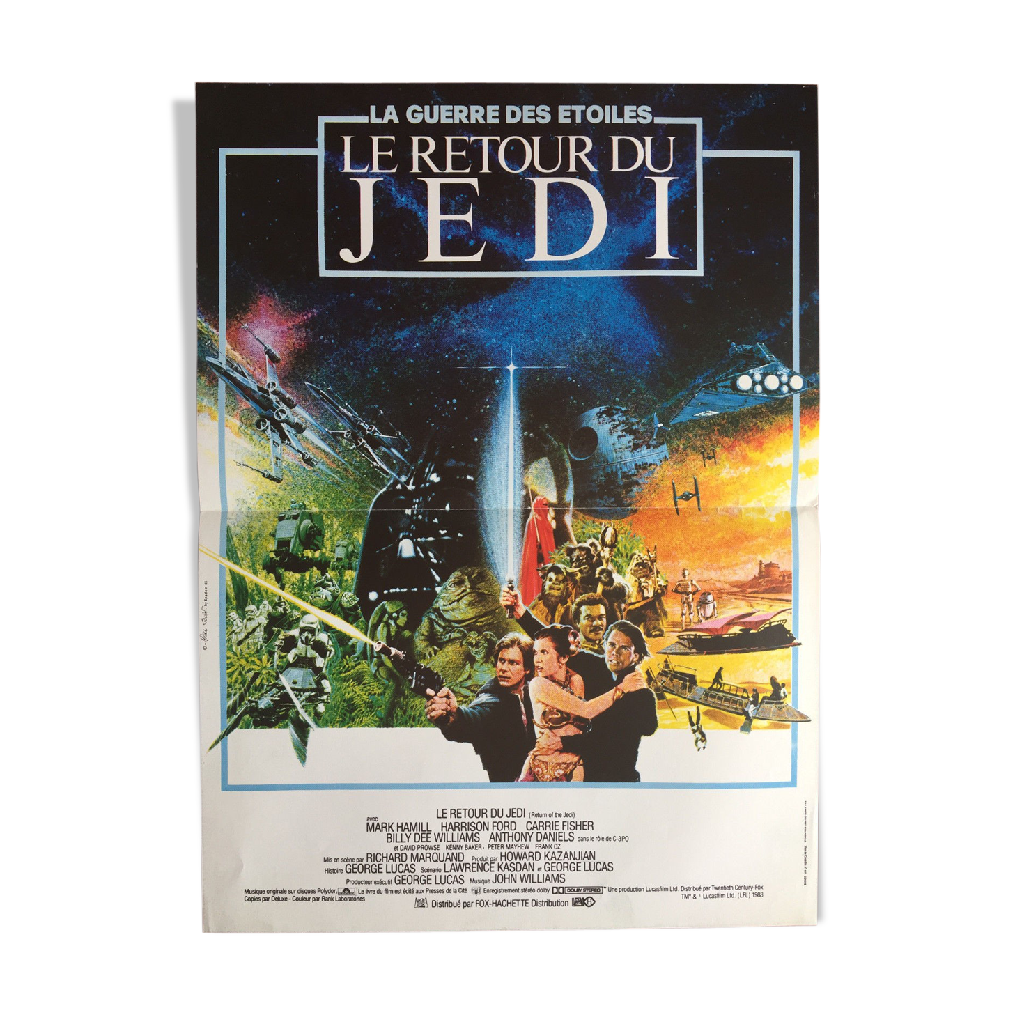 Movie poster "The Return of the Jedi" Star Wars 40x60cm 1983