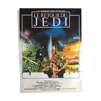 Affiche cinéma "Le Retour du Jedi" Star Wars 40x60cm 1983