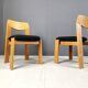 Vintage brutalist dining chairs, set of 6