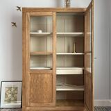 Raw wood display case