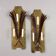 Antique wall sconces with 3 lights in wrought iron, Italy, 20th century
