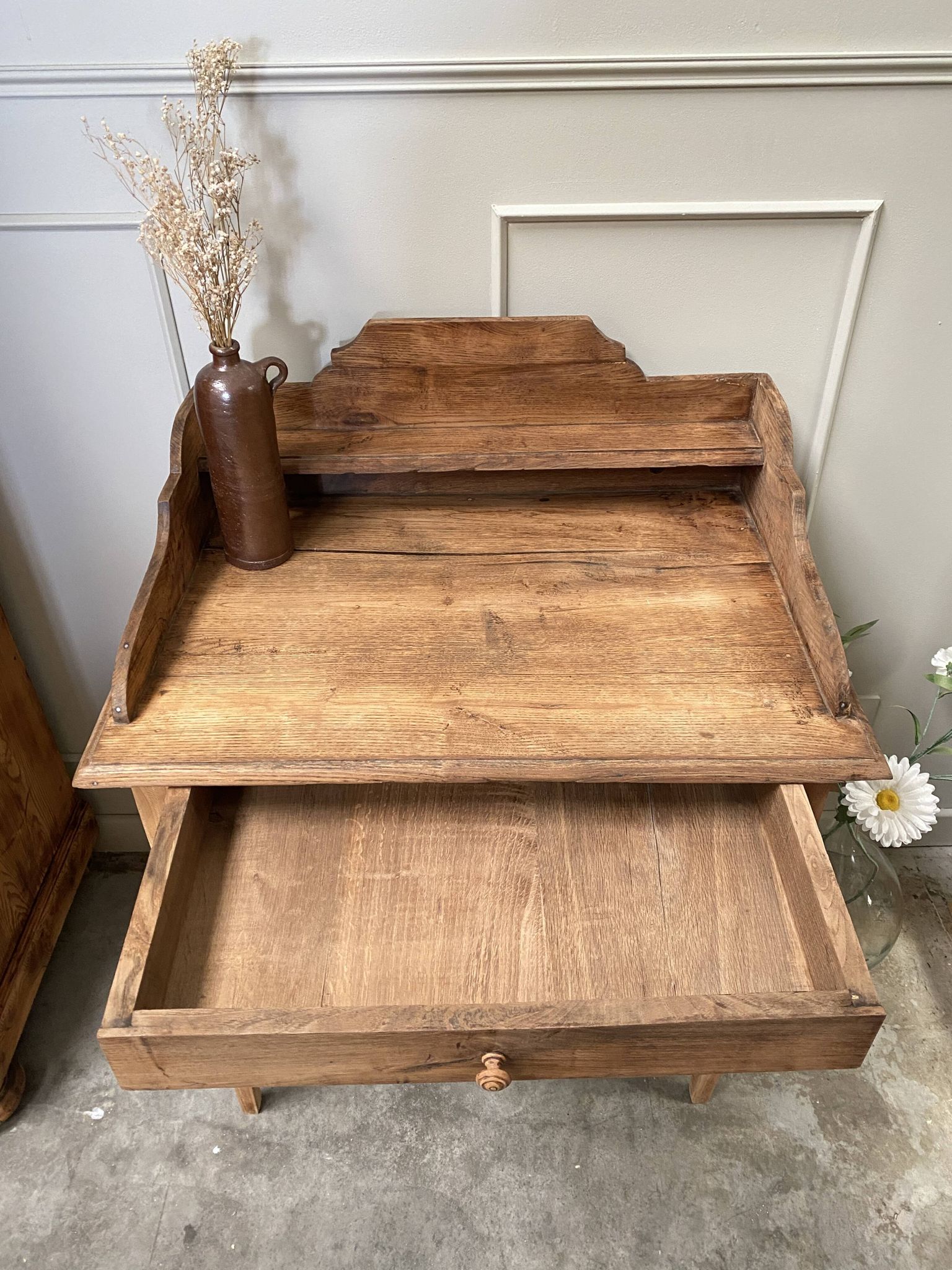 Coiffeuse bureau en chêne