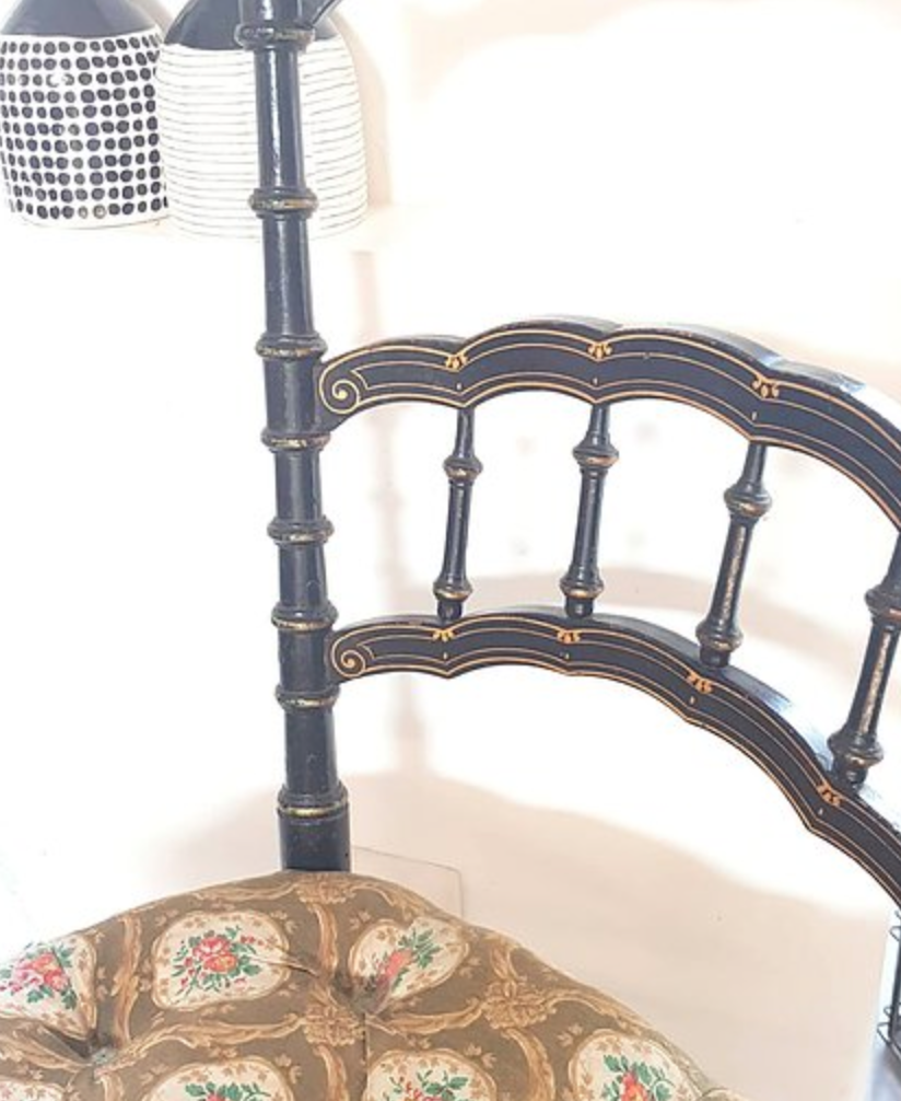 Chaise noircie Napoléon III