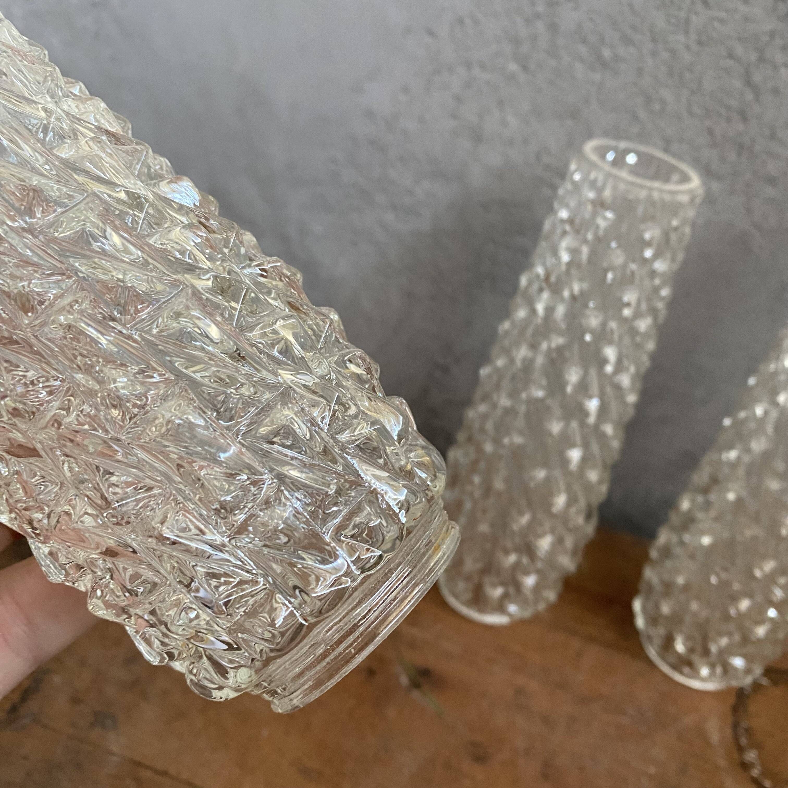3 glass tulips 19 cm for chandelier lamp light fixture