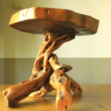 Table low trunk with feet/legs roots