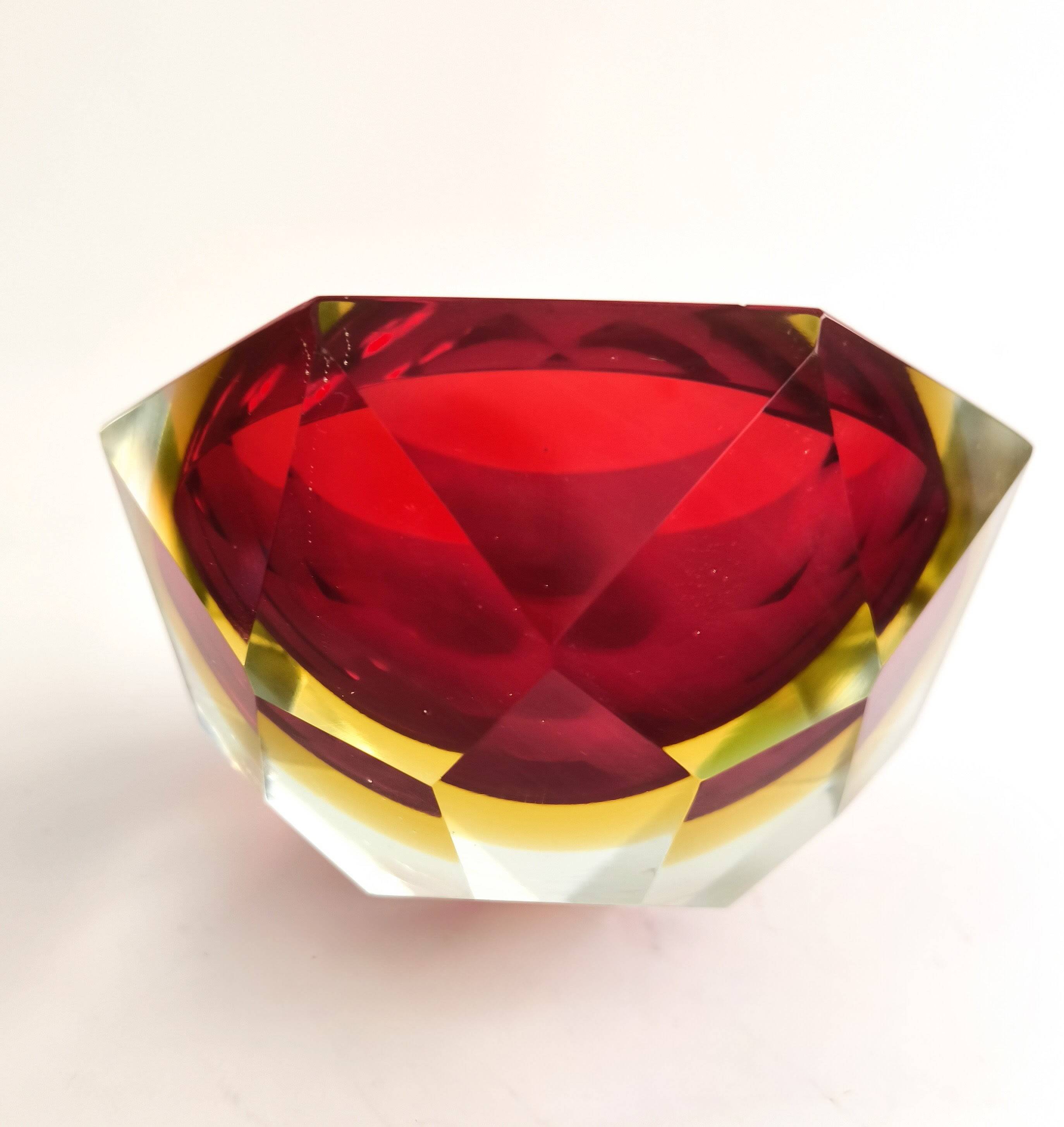 Cenicero in Murano crystal by Flavio Poli años 60