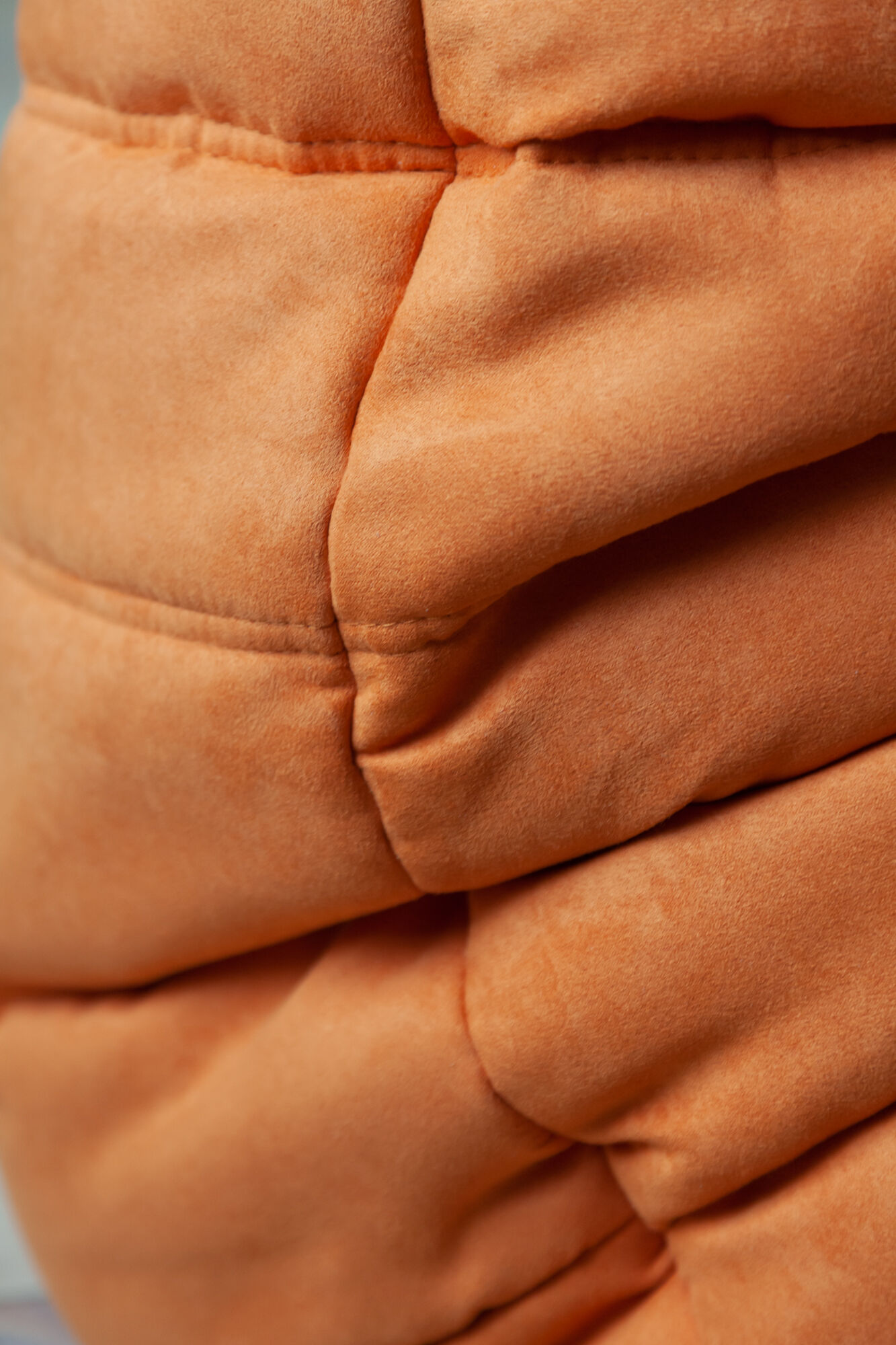 Togo orange microfibre armchair model designed by Michel Ducaroy 1973